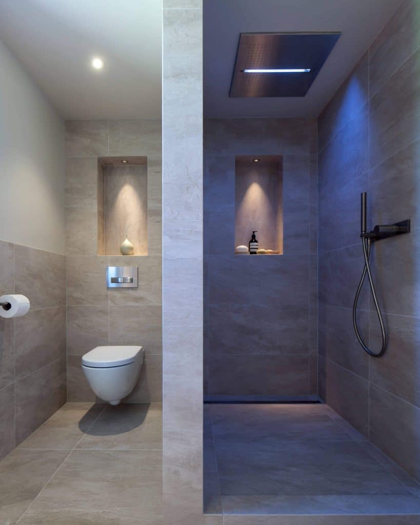 大型大理石矩形浴室淋浴
