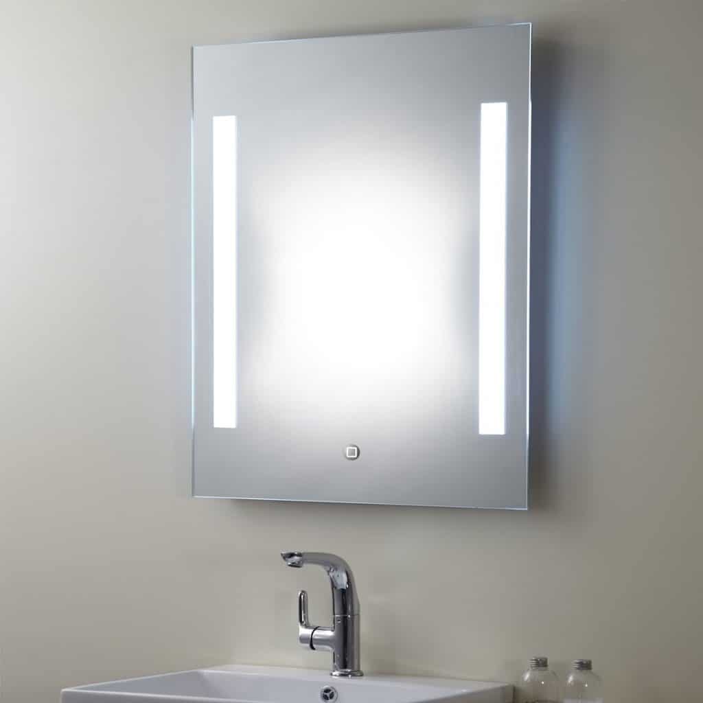 垂直LED浴室银镜与ONOFF