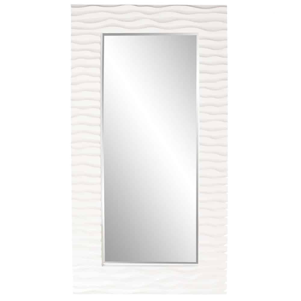 霍华德艾略特56001百老汇矩形浴室镜子，30英寸乘58英寸，光滑的白色
