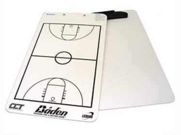 巴登干擦篮球比赛板与剪贴板和笔